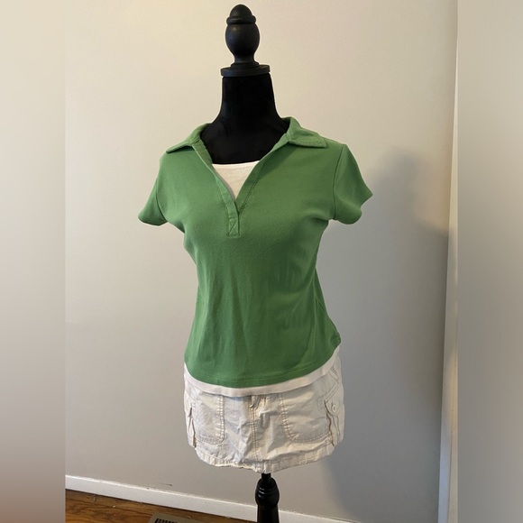 Dress Barn Green Layered T-Shirt - Picture 2 of 3